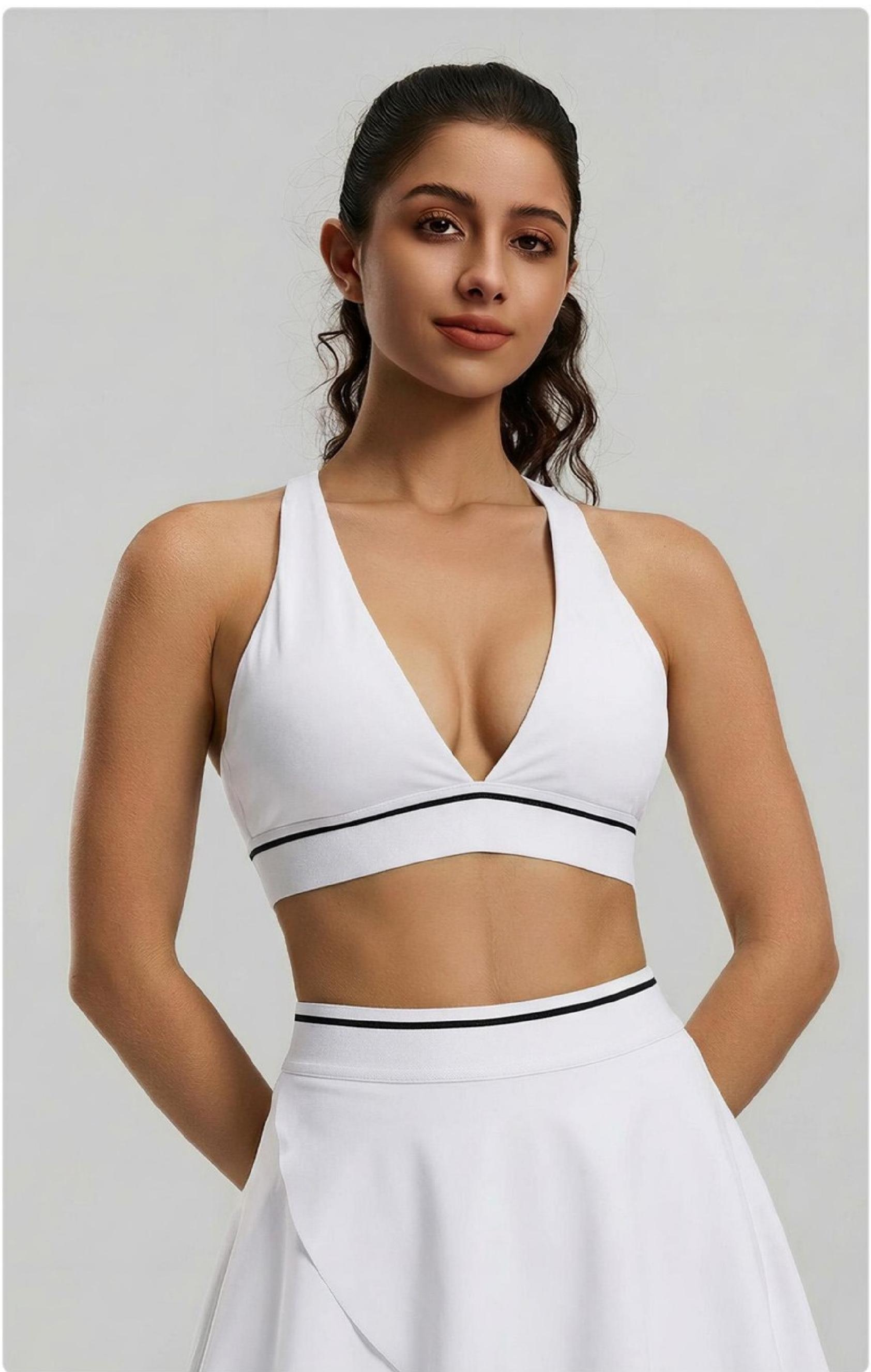 Peach-style V-neck bra