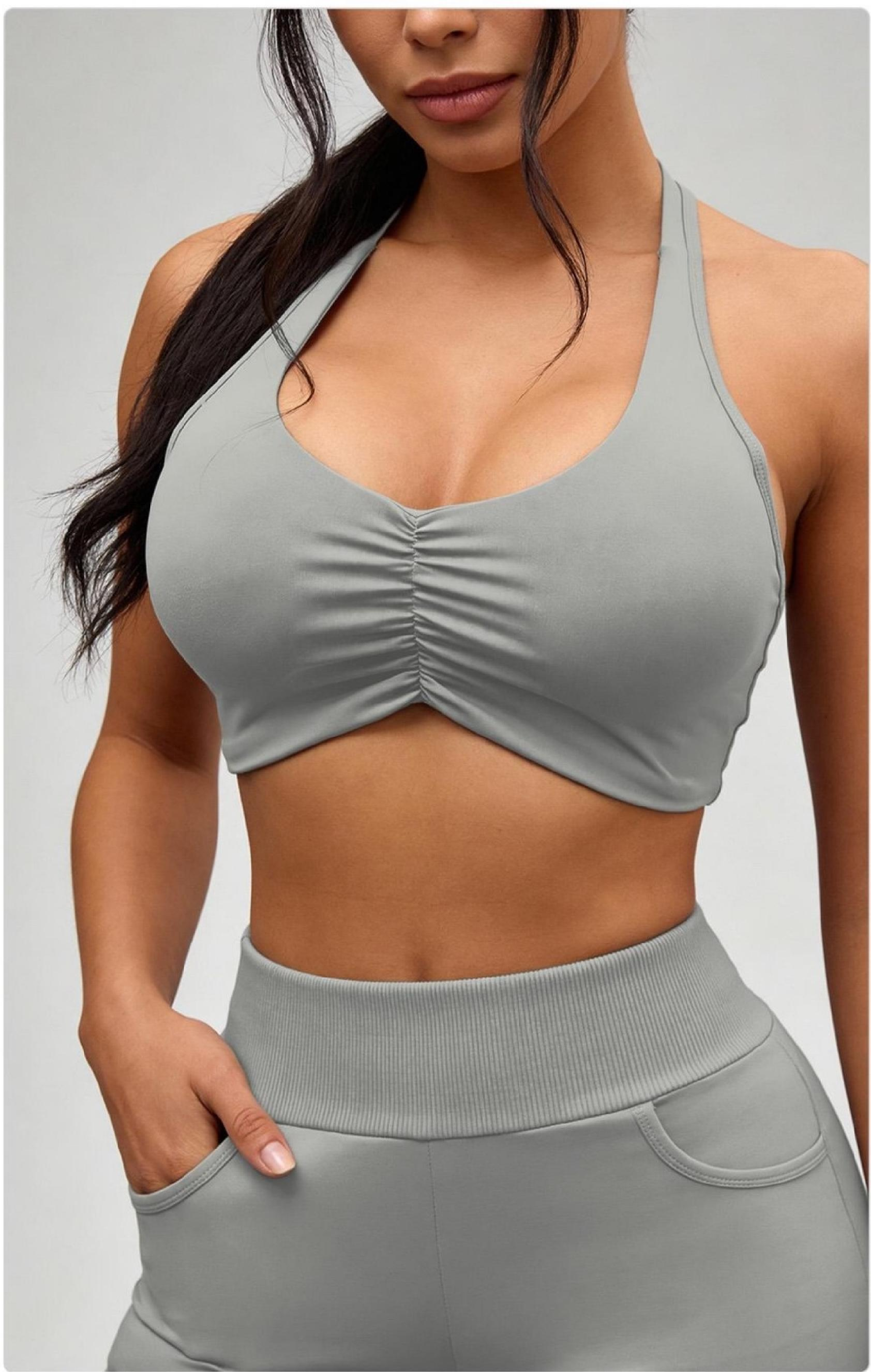 Front-gathered bra