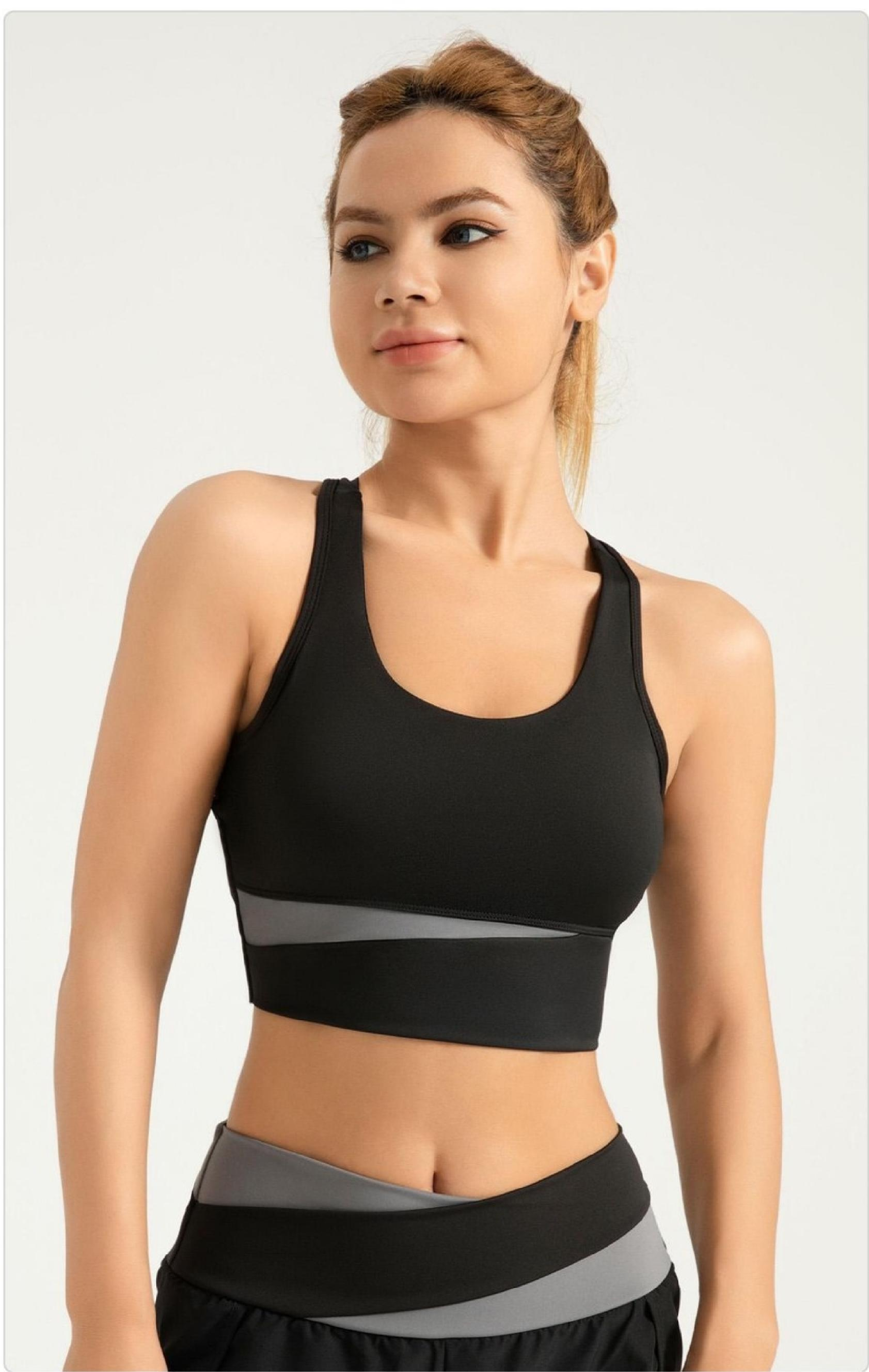 Peach-colored bra