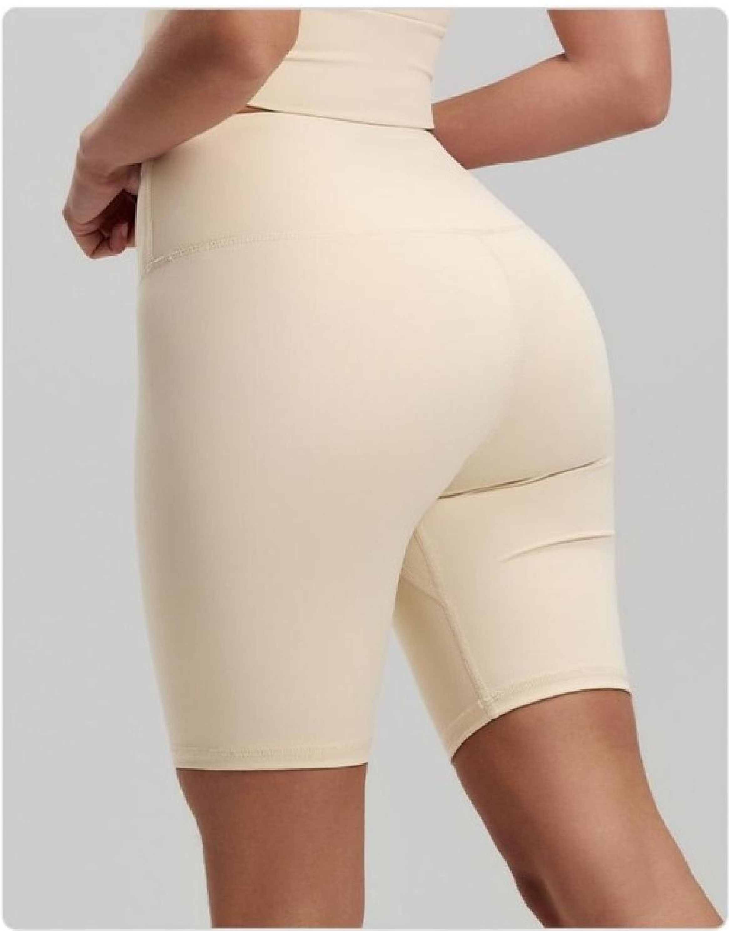 Peach-shaped shorts